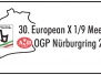 2015 - August . 7.-8 => 30tes X1/9 Europa Meeting am Nürburgring