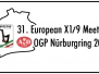 Vorschau 31. European X1/9 Meeting 2016 am Nürburgring zum Oldtimer Grand Prix